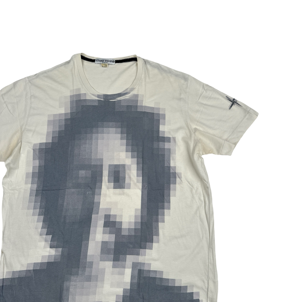 Stone Island 2010 Rare Archive Cotton Graphic T Shirt - XL