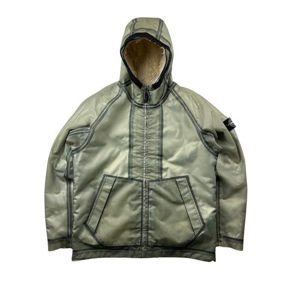 Stone Island 2015 Sherling Lined Poly Cover Jacket - XL