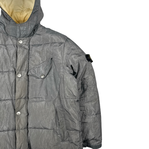 Stone Island 1999 Grey Vintage Pure Metal Jacket - Large