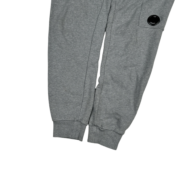 CP Company Grey Lens View Cotton Jogging Bottoms - Medium