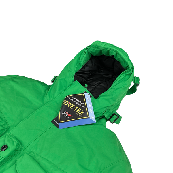 Stone Island 2021 Green Ripstop Gore-Tex Product Technology Down Parka Jacket - Large