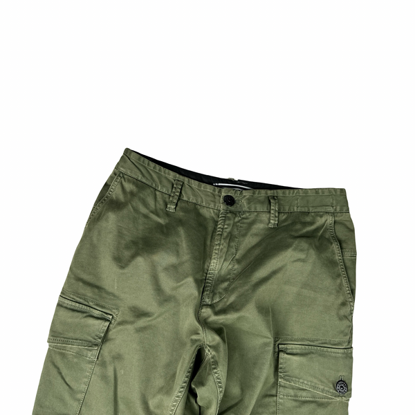 Stone Island 2021 Grey Slim Fit Cargo Trousers - 33"