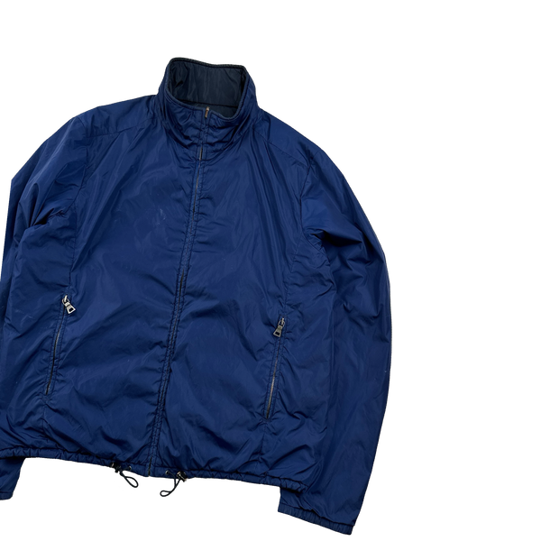 Prada Navy/Blue Reversible Jacket - Large