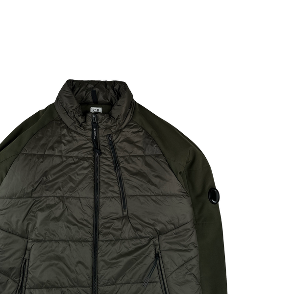 CP Company Khaki Hybrid Soft Shell Jacket - XXL
