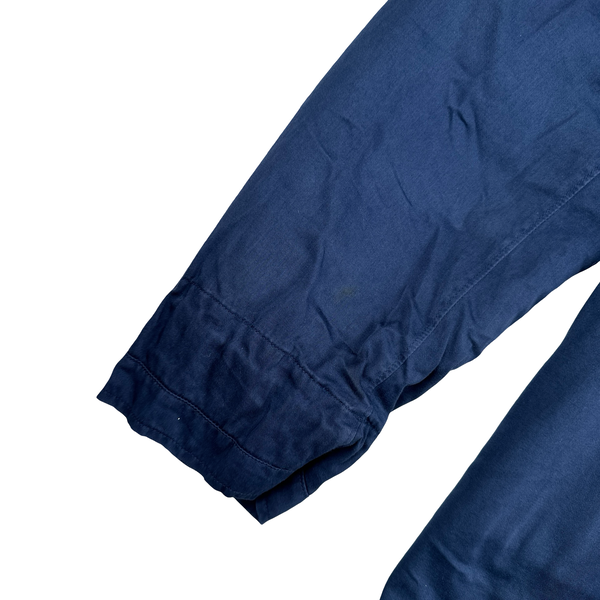 Stone Island 2005 Blue Raso Gommato Dutch Rope Liner Jacket - XL