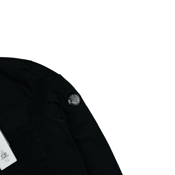 CP Company Black Zipped Lens Viewer Overshirt - Medium