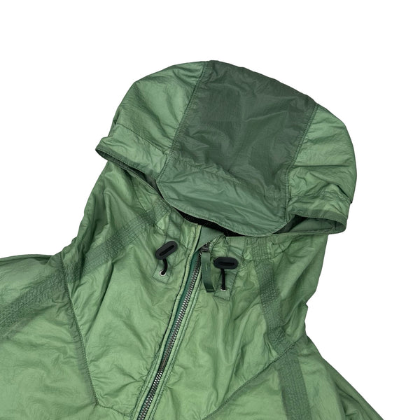Stone Island 2009 Emerald Green Hyperlight Nylon Hooded Jacket - Large