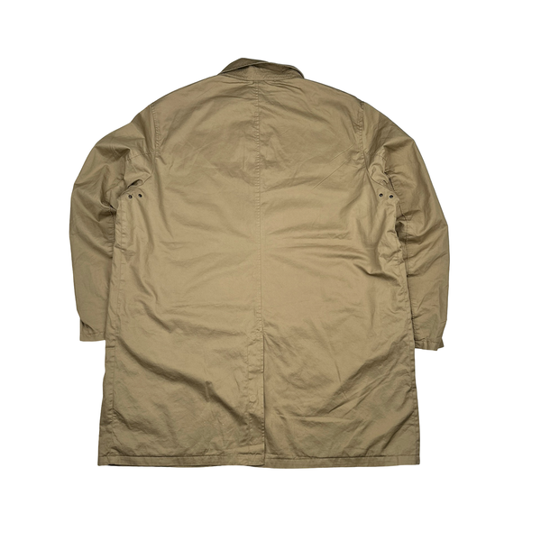 Ralph Lauren City Walking Beige Cotton Long Jacket - XXL