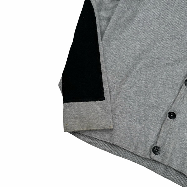 Stone Island Junior 2009 Grey Cotton Buttoned Cardigan - XS