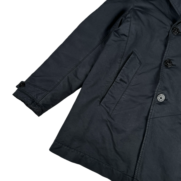 Stone Island 2017 Navy David TC Primaloft Lined Long Jacket - Medium