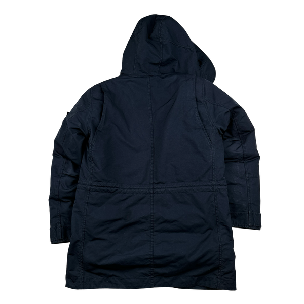 Stone Island 2017 Navy David TC Down Filled Parka Jacket - Small