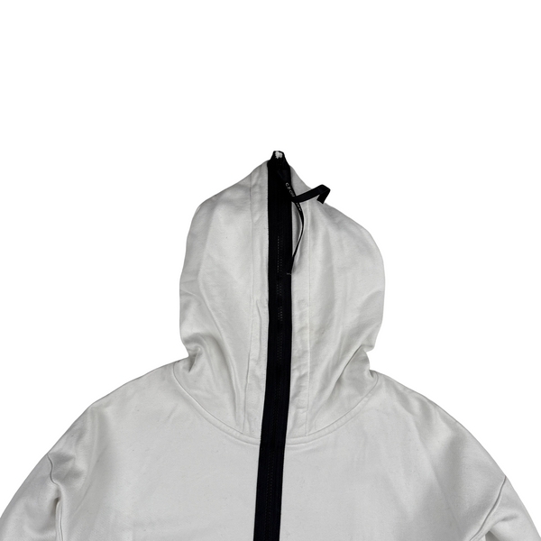 CP Company White Metropolis Pullover Cotton Full Zip Hoodie - XL