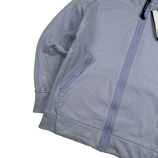 CP Company Lilac Cotton Goggle Hoodie - Medium