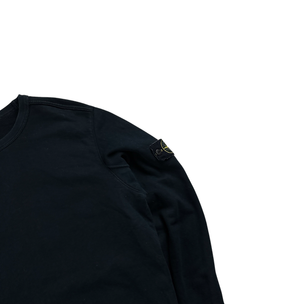 Stone Island 2018 Navy Cotton Crewneck Sweatshirt - Large