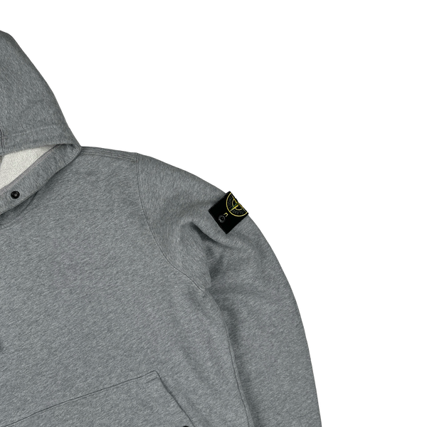 Stone Island 2023 Grey Pullover Hoodie - Large
