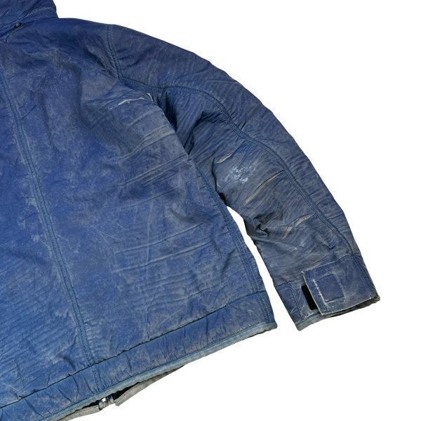 Stone Island 2010 Blue Liquid Reflective Jacket - XL