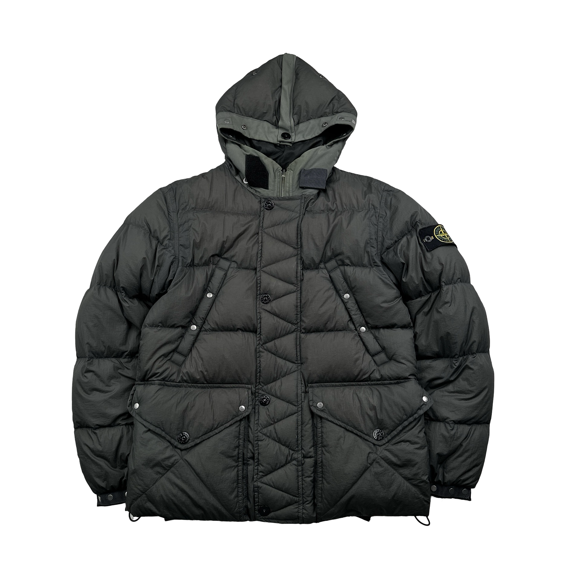 Stone Island 2000s Reversible Vintage Down Puffer Jacket Small