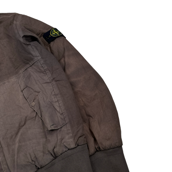 Stone Island 2013 Brown 3L Performance Cotton Primaloft Lined Jacket - XL