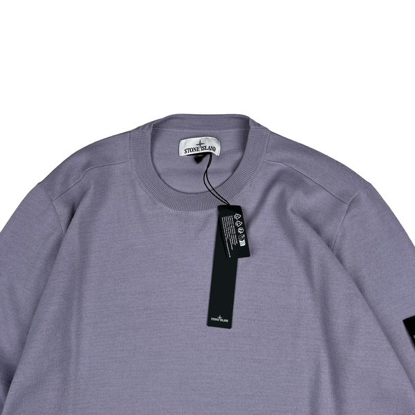 Stone Island 2023 Lavender Purple Crewneck Knit Jumper - XXL