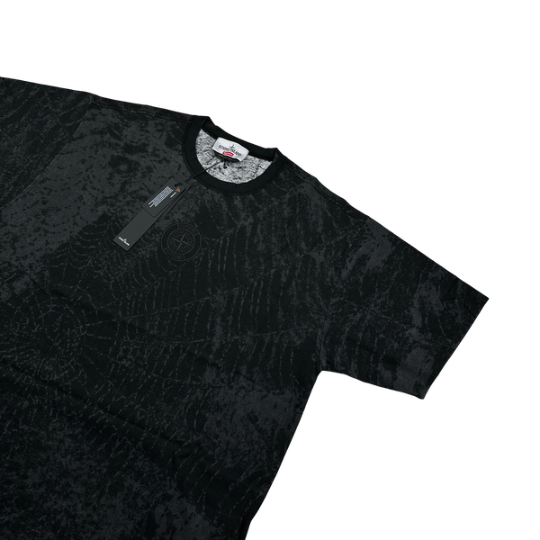 Stone Island x Supreme 2023 Grey Spiderweb T Shirt - Large