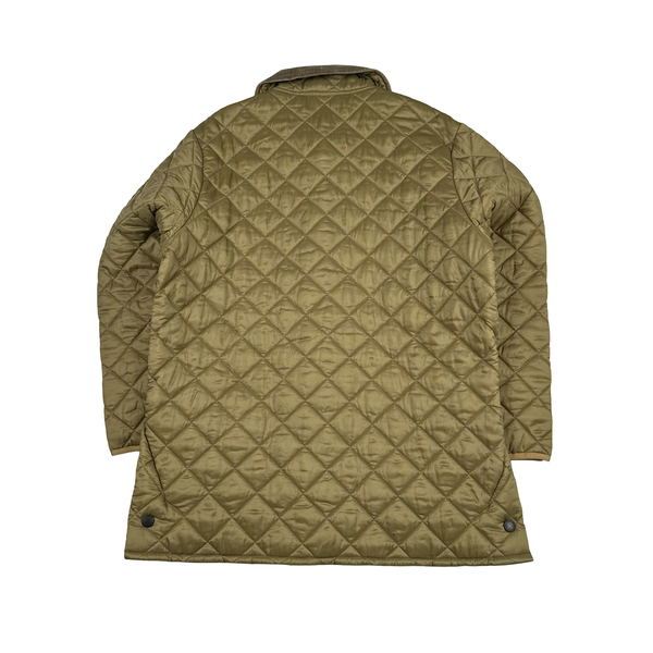 Barbour Beige Diamond Quilted Jacket - Large