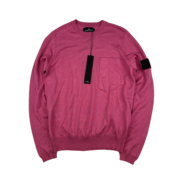 Stone Island 2018 Pink Shadow Project Knitted Crewneck - Medium