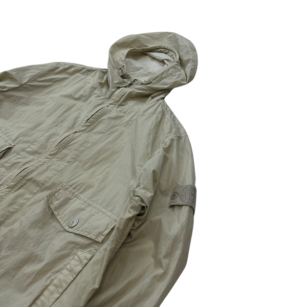 Stone Island 2019 50 Fili Resinata Ghost Parka Jacket - Medium