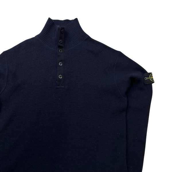 Stone Island Vintage AW2001 Navy Pullover Knit - XL