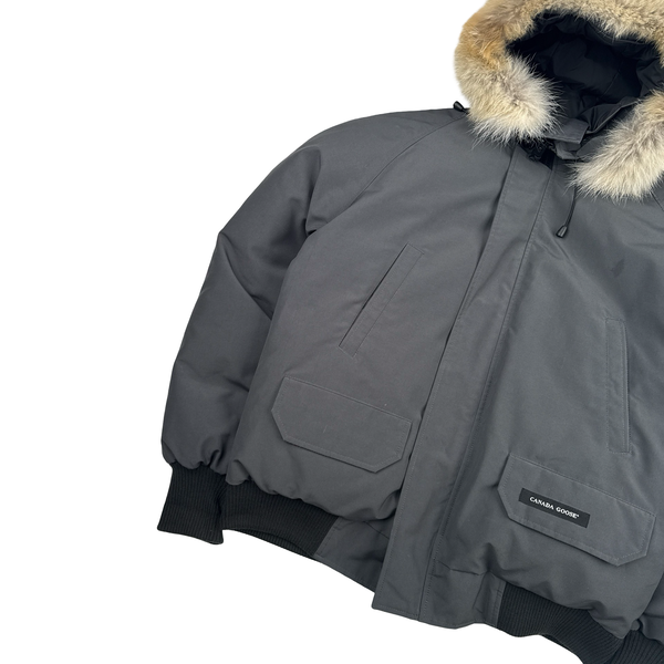 Canada Goose Grey Chilliwack Bomber Parka Jacket - Small