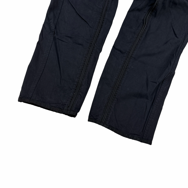 Stone Island 2004 Navy Spellout Cargo Trousers - Medium