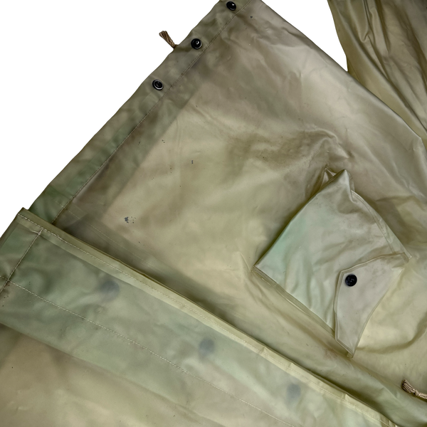 Stone Island 1980s PVC Archive Spellout Back Collared Jacket - 3XL