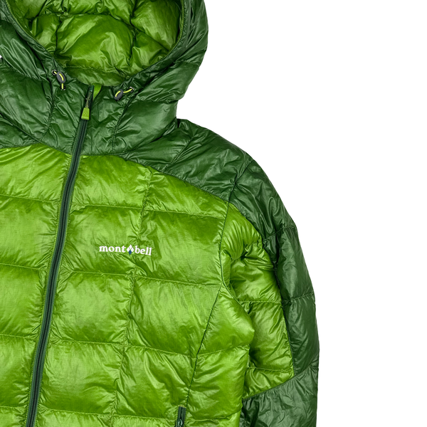 Montbell Green Lightweight Down Filled Ripstop Puffer Jacket - Medium
