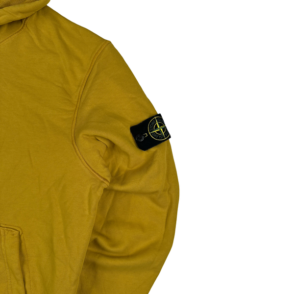 Stone Island 2024 Yellow Hooded Sweatshirt - Large