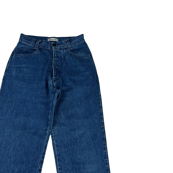 Stone Island 90's Vintage Green Edge Denim Jeans - 24"