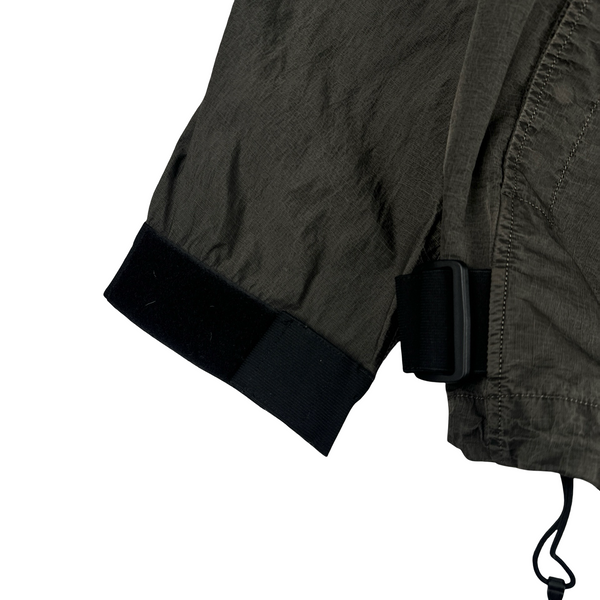 Nemen Grey Nylon Hooded Lightweight Jacket - Large