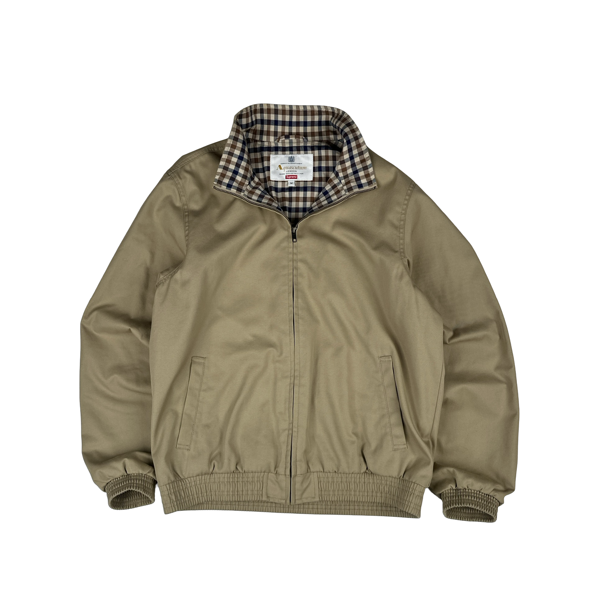 Aquascutum X Supreme Classic Checked Waterproof Harrington Jacket