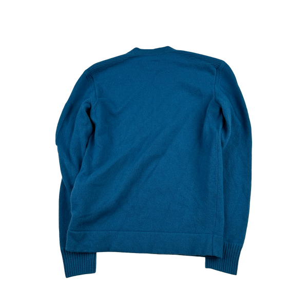 CP Company Blue Wool Knit Jumper - Small