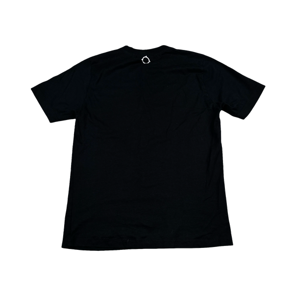 Ma Strum Black Spellout Cotton T Shirt - Small