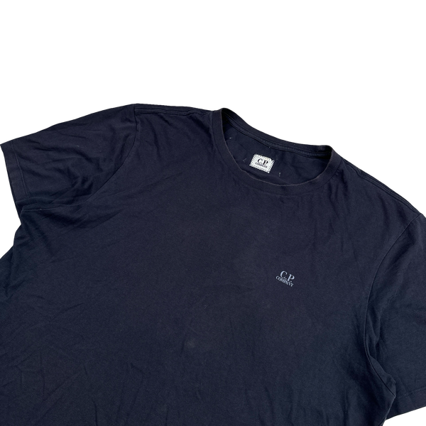 CP Company Navy Cotton Graphic Goggle Hood T Shirt - XL
