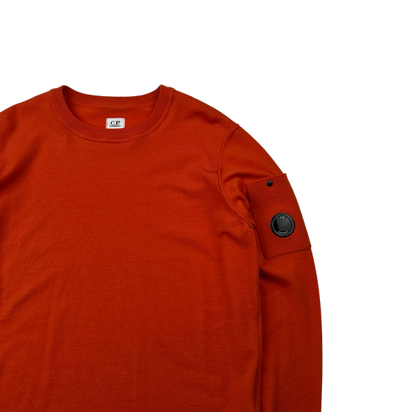 CP Company Red Cotton Knit Jumper - Large