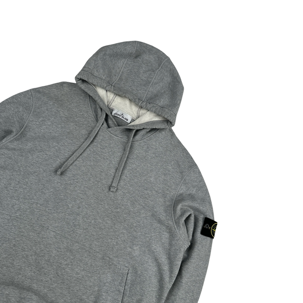 Stone Island 2022 Grey Pullover Cotton Hoodie - XXL