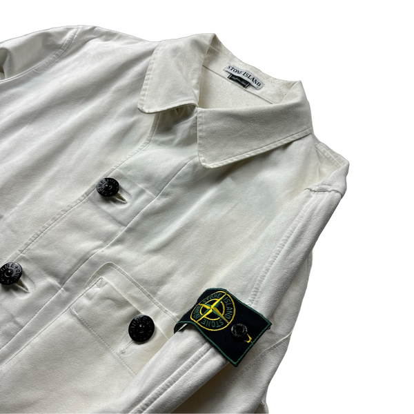 Stone Island 1997 Archive VDM Suede Green Edged Jacket - Medium