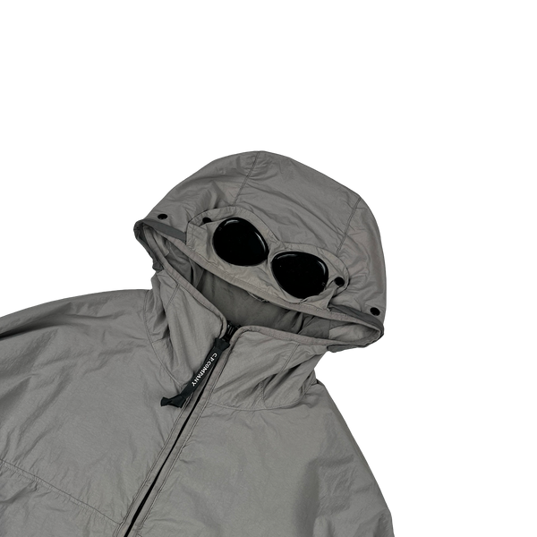 CP Company GDP Grey Polartec Nylon Goggle Jacket - XL