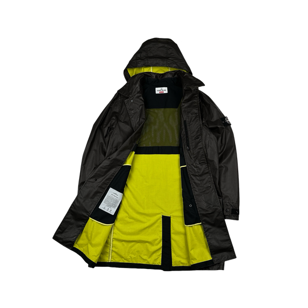 Supreme X Stone 2016 Island Heat Reactive Yellow/Brown Trench Coat - XL