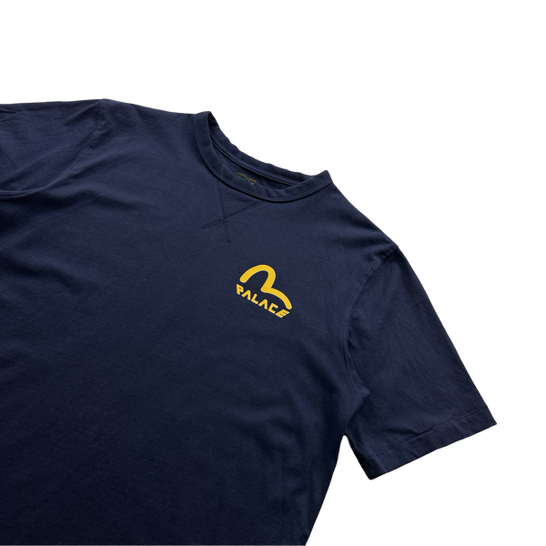Palace X Evisu Navy T Shirt - Large