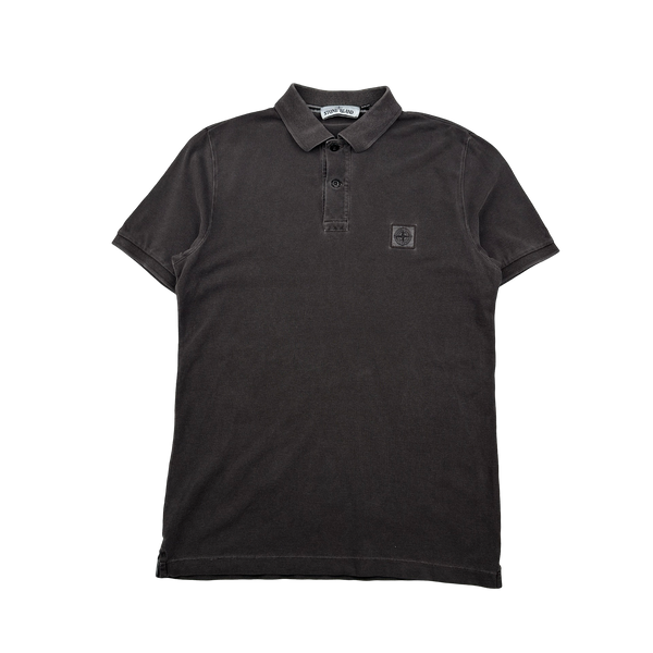 Stone Island Dark Charcoal Polo Shirt - Medium