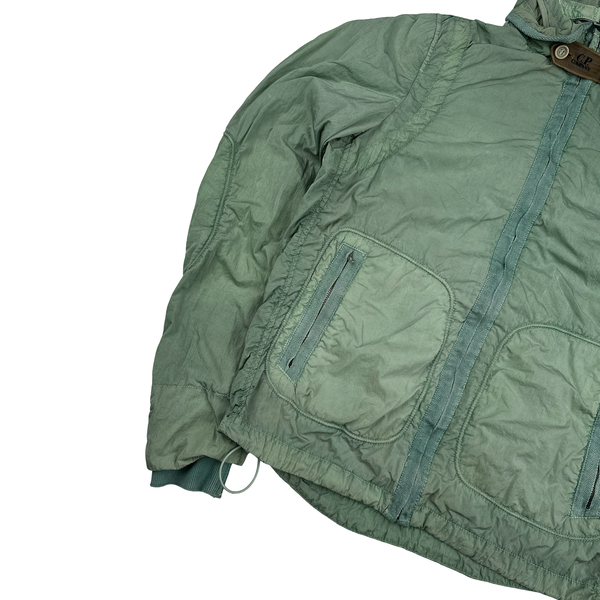 CP Company Chrome Shimmer Goggle Green Jacket - Medium