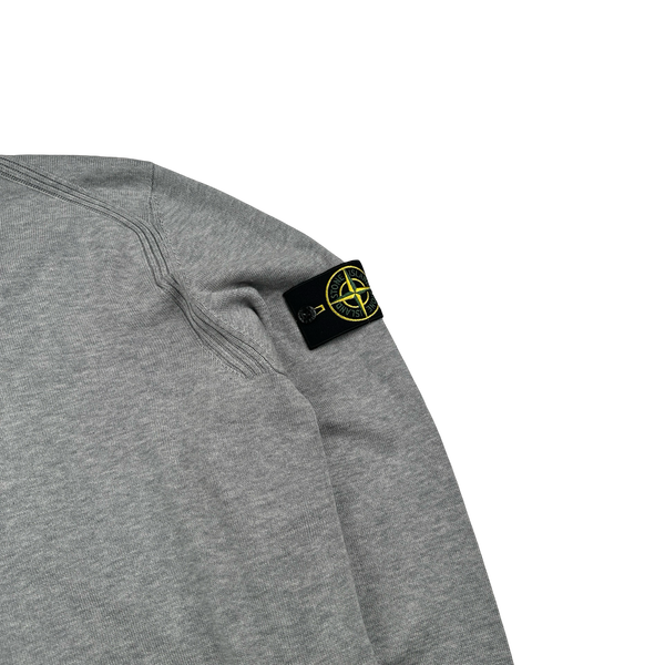 Stone Island 2019 Grey Fine Knit Cotton Crewneck Jumper - Medium