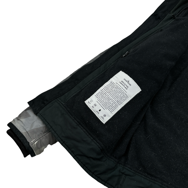 Stone Island 2012 Silver Fleece Lined 30th Anni Camo Reflective Jacket - Small