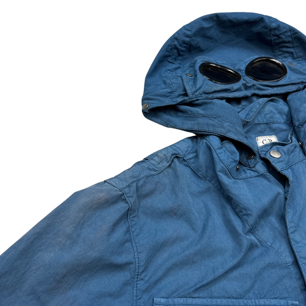 CP Company Blue Nylon / Cotton Blend Goggle Jacket - XXL